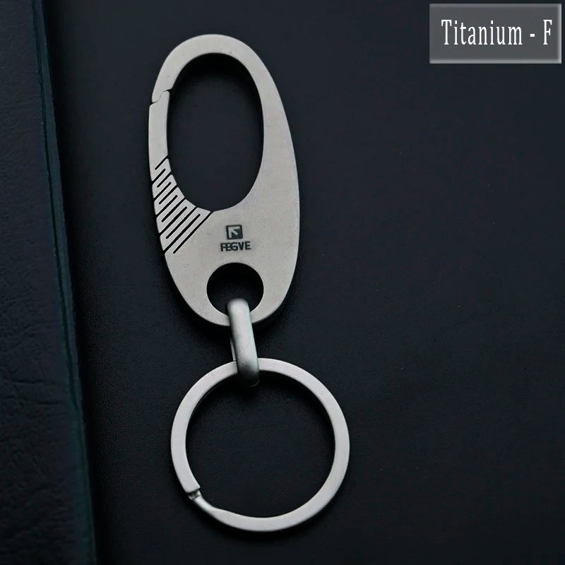 Durable Titanium Alloy Multi-Purpose Keychain with Sleek Design