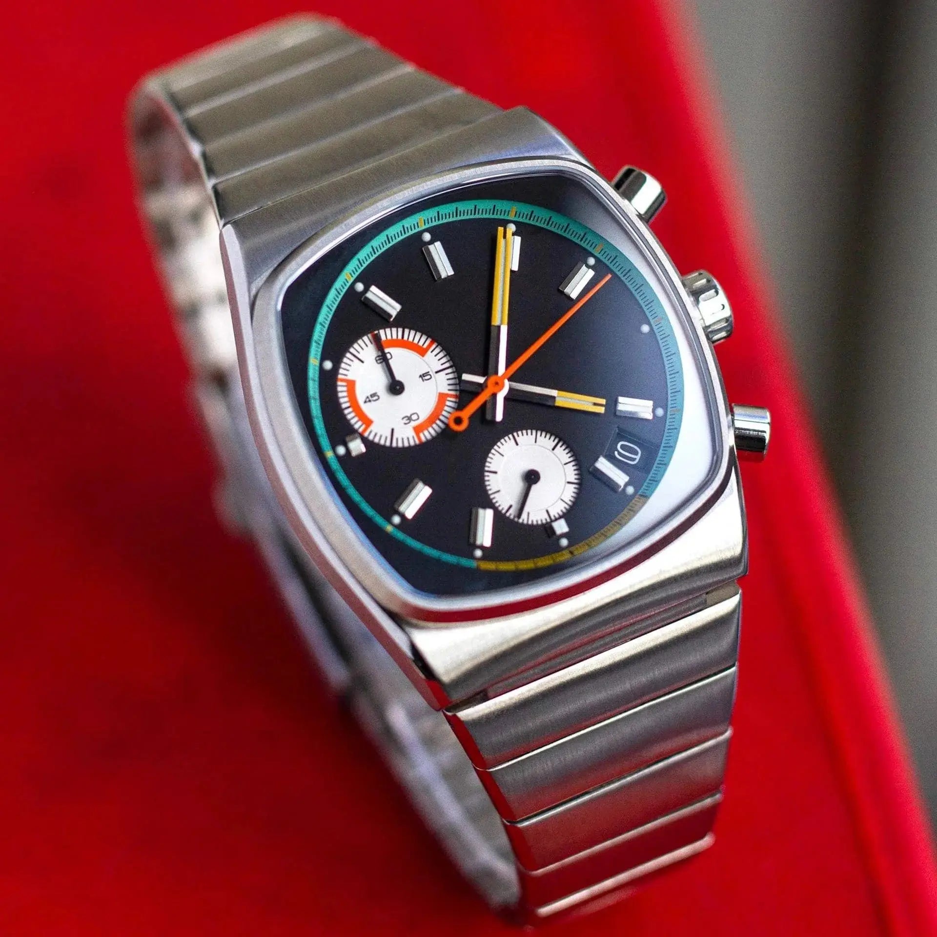 Multi-Function Calendar and Stainless Steel Watch