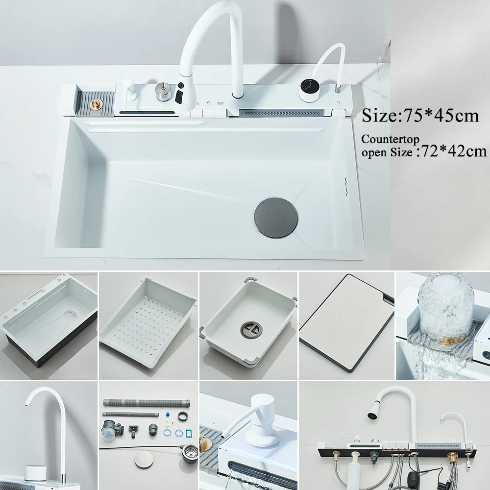 Premium Stainless Steel Digital Display Sink Specifications