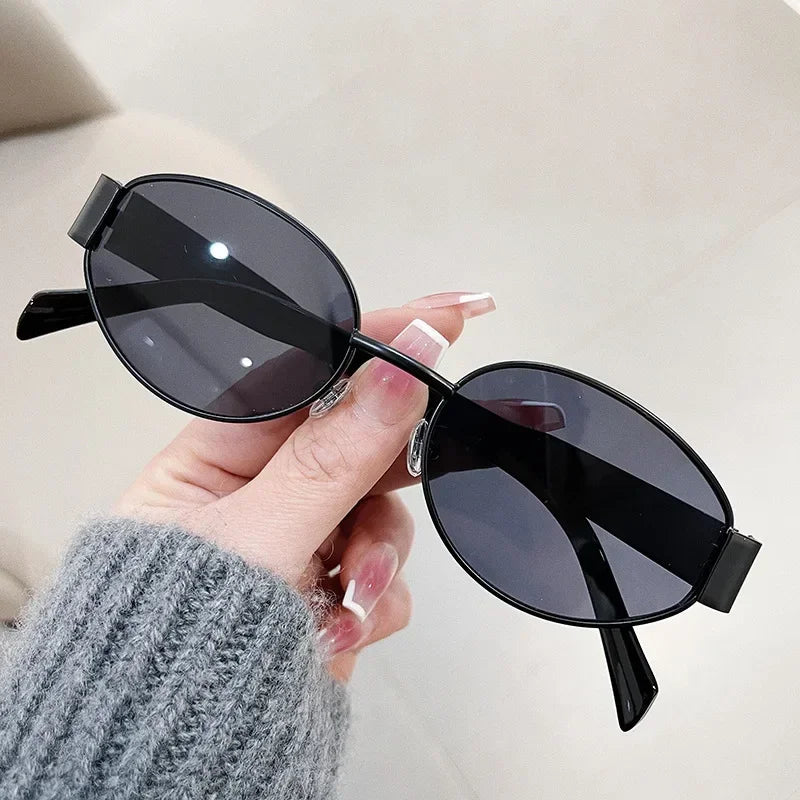 Retro Oval Sunglasses for Women