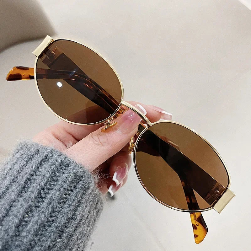 Retro Oval Sunglasses for Women