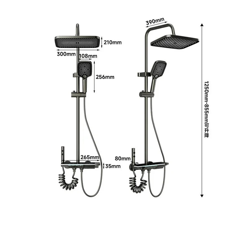 Adjustable Brass Shower Fixture Specifications