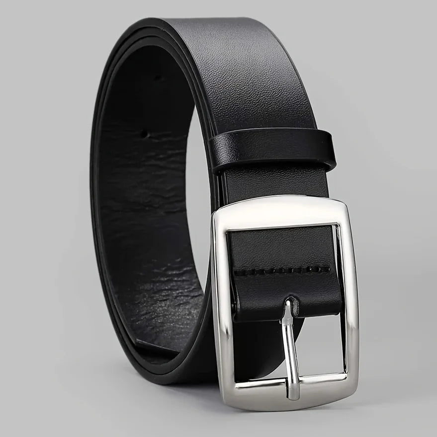 Adjustable Synthetic Leather Casual Belt for Everyday Wear