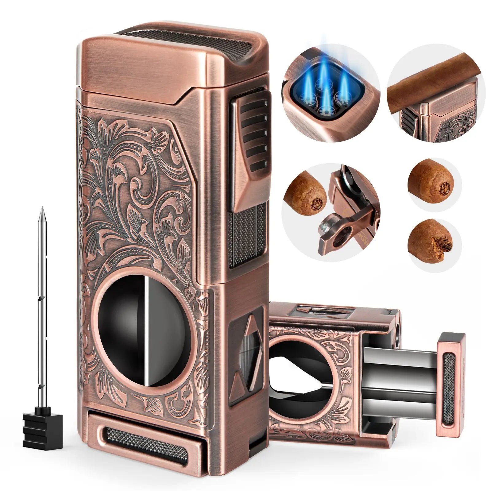 4 Jet Flame Cigar Lighter