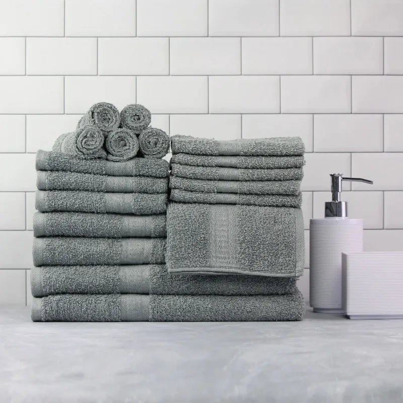 Premium Cotton 18-Piece Towel Set