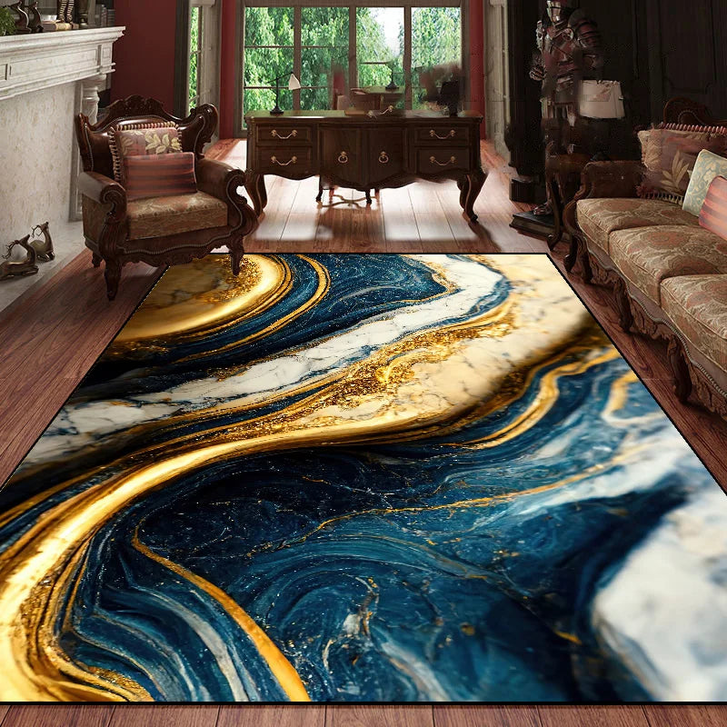 Modern Geometric Anti-Slip Carpet – Soft & Washable