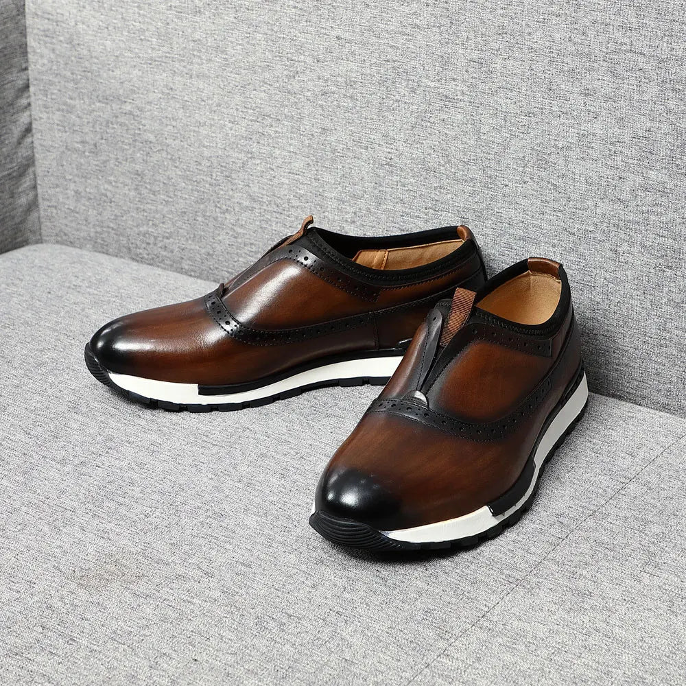 Men's Classic Genuine Leather Loafers | Timeless European Craftsmanship for Everyday Elegance