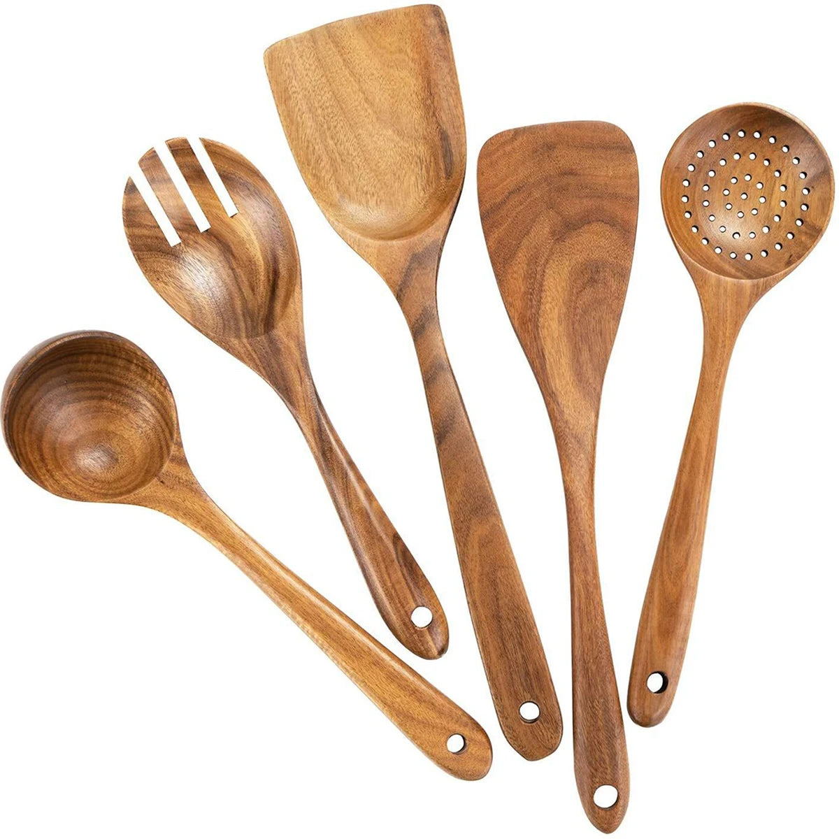 Premium Wooden Cooking Tool Set – Natural Elegance Meets Everyday Function