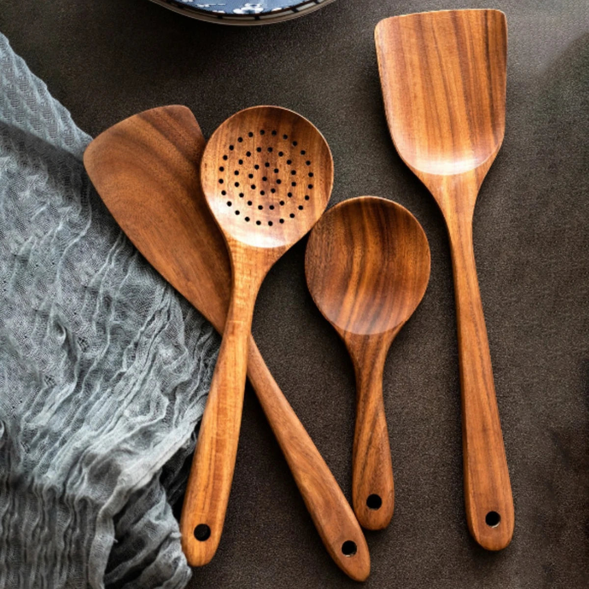 Premium Wooden Cooking Tool Set – Natural Elegance Meets Everyday Function