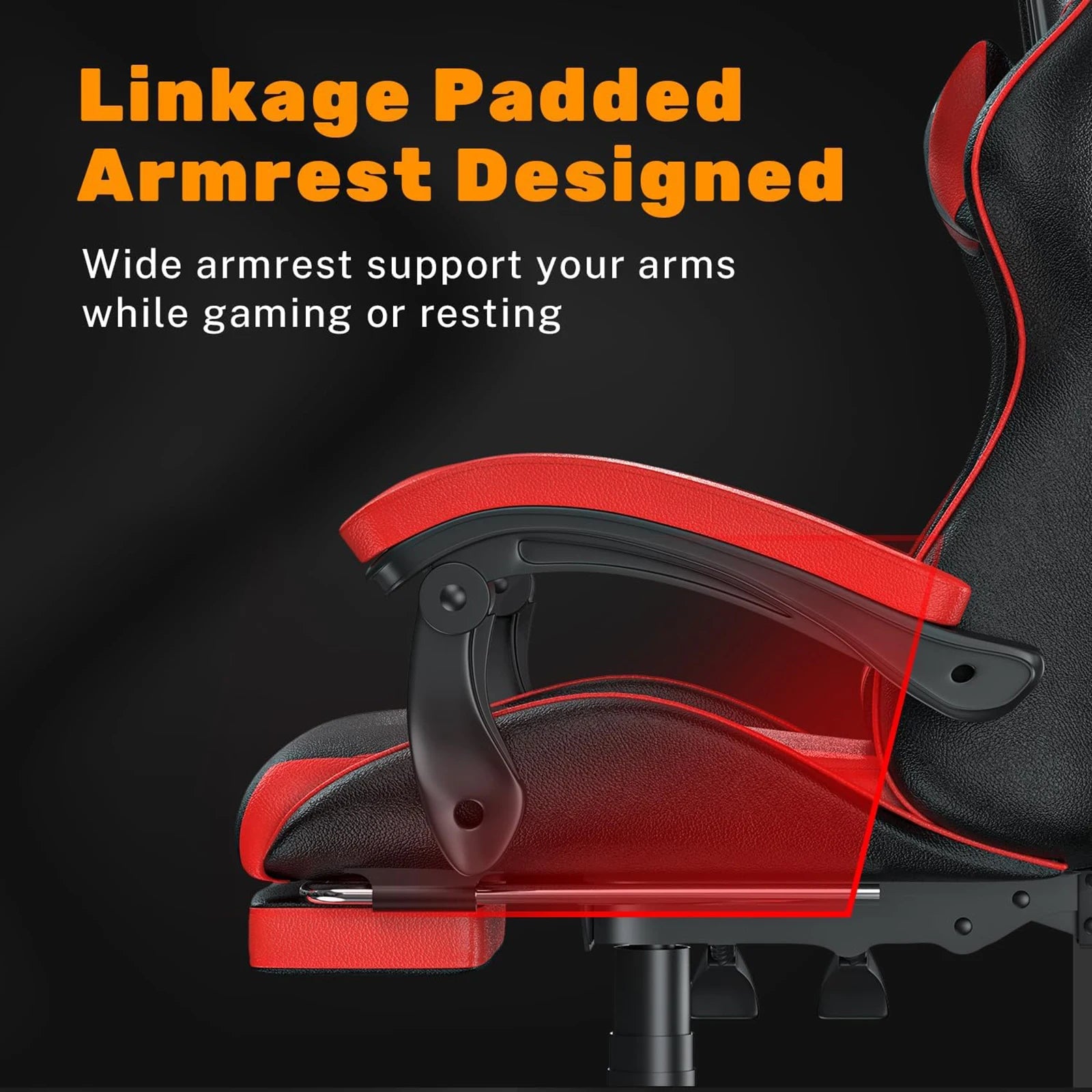 Ergonomic Gaming Chair with Footrest – Adjustable Swivel Office Seat
