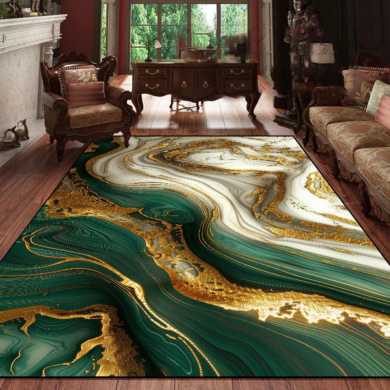 Modern Geometric Anti-Slip Carpet – Soft & Washable