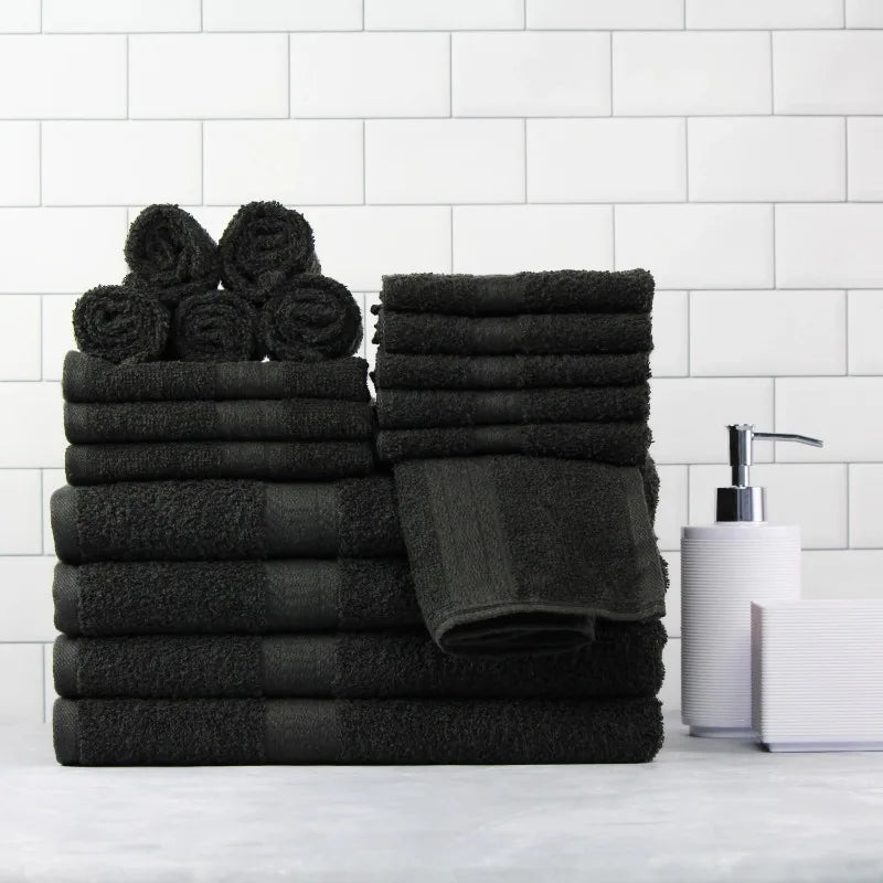 Premium Cotton 18-Piece Towel Set