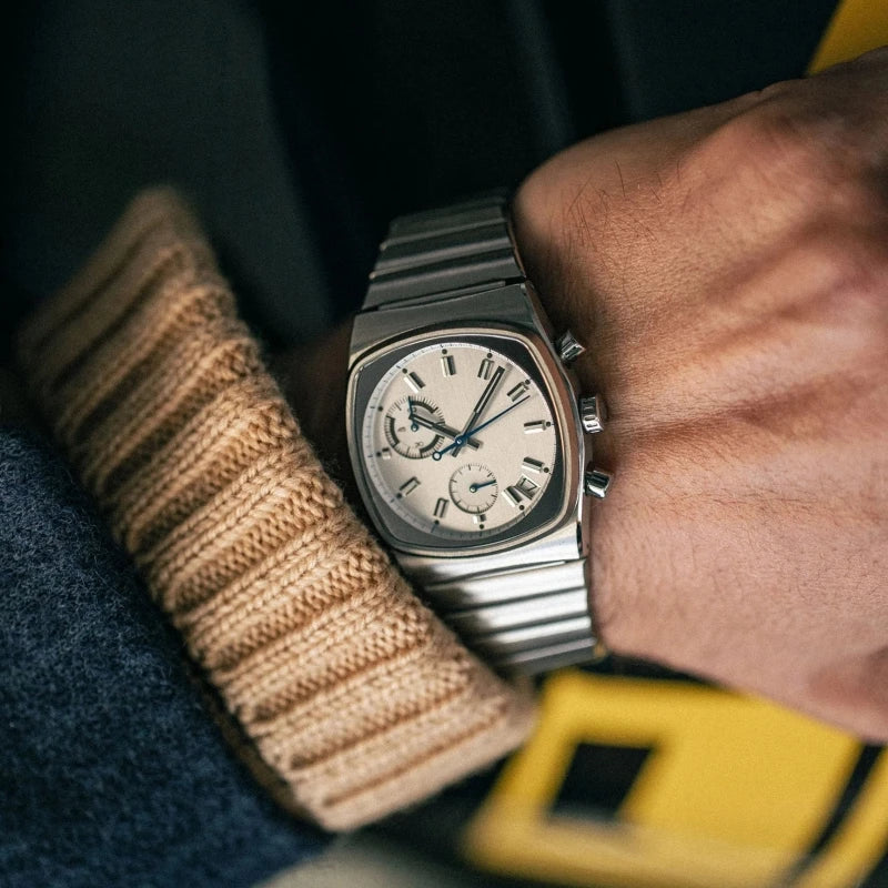 Multi-Function Calendar and Stainless Steel Watch