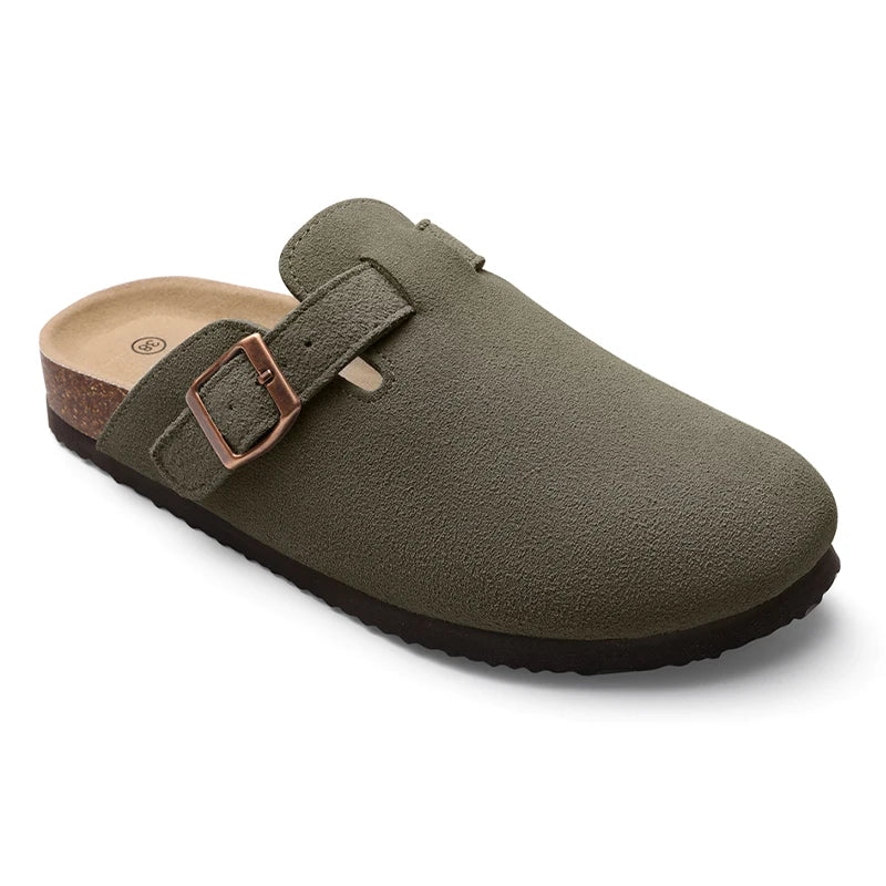Men’s Suede Mule Slippers – Lightweight & Stylish