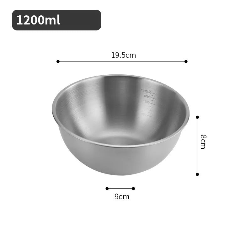 Stainless Steel Ramen and Salad Bowl - 1.2L