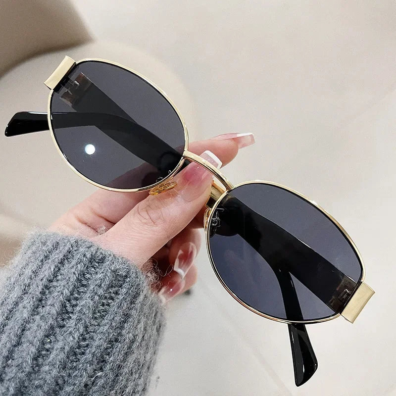 Retro Oval Sunglasses for Women