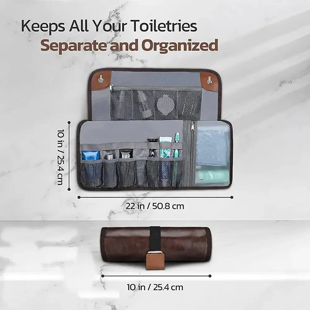 Eco-Friendly Waterproof Travel Toiletry Bag with Expandable Design