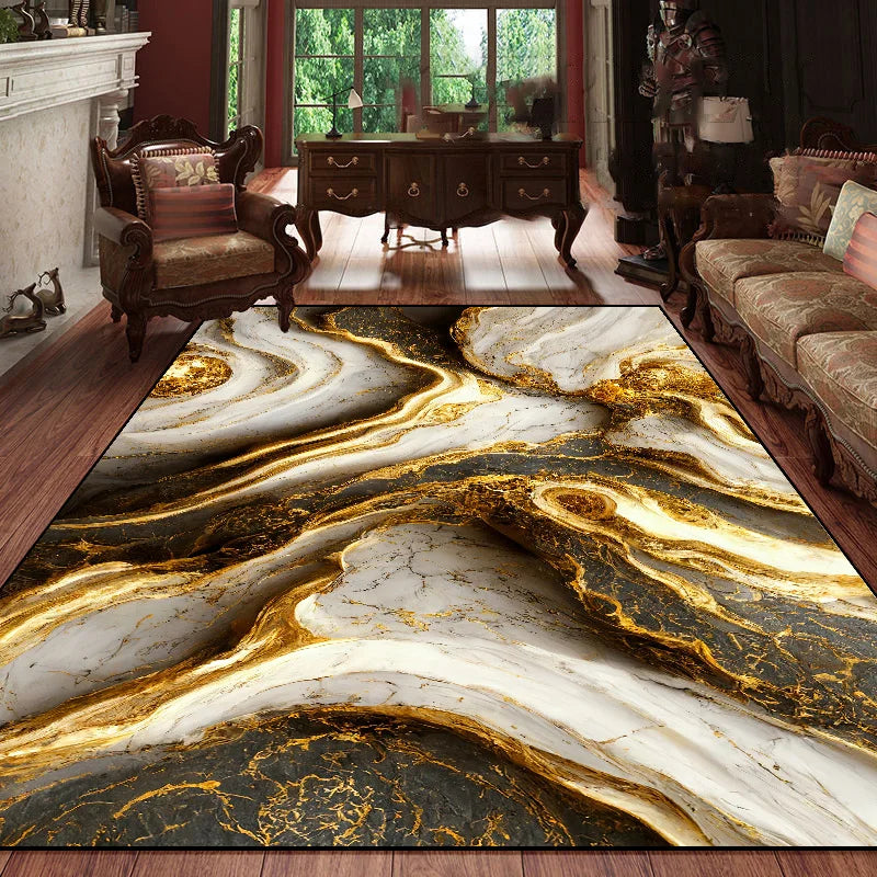 Modern Geometric Anti-Slip Carpet – Soft & Washable