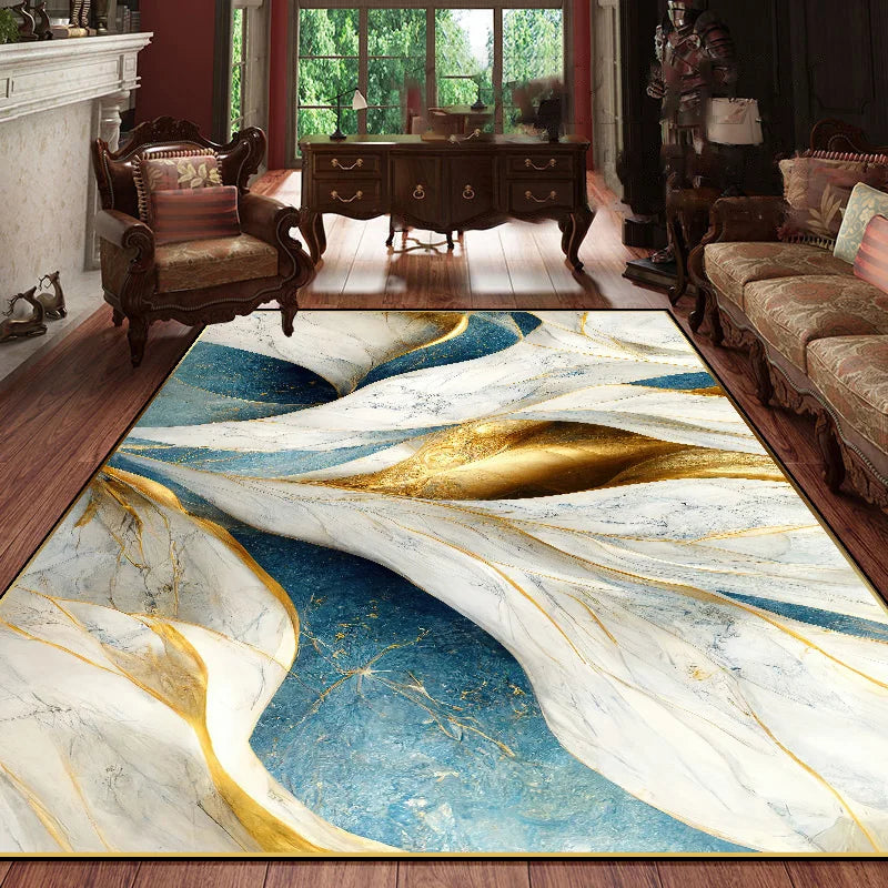 Modern Geometric Anti-Slip Carpet – Soft & Washable