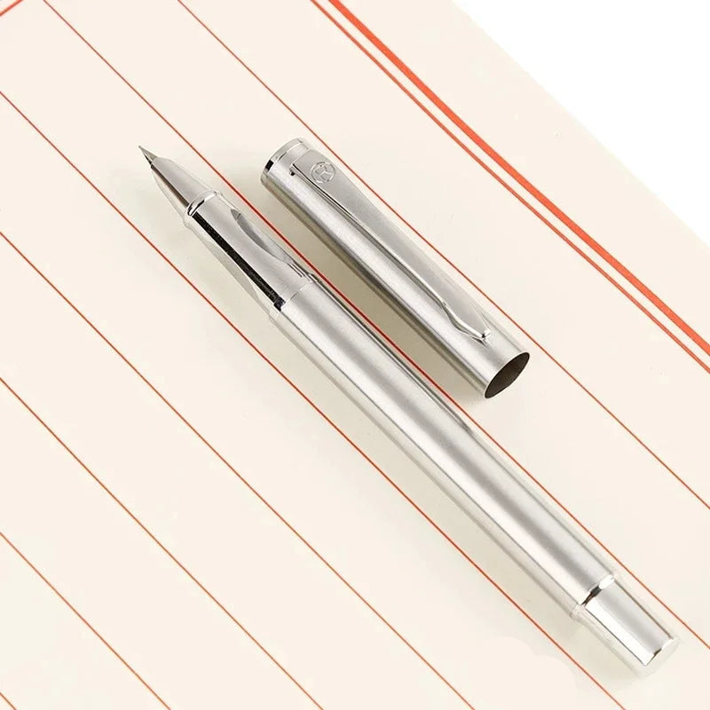 Luxury Metal Fountain Pen – Curved Nib for Smooth, Artistic Writing