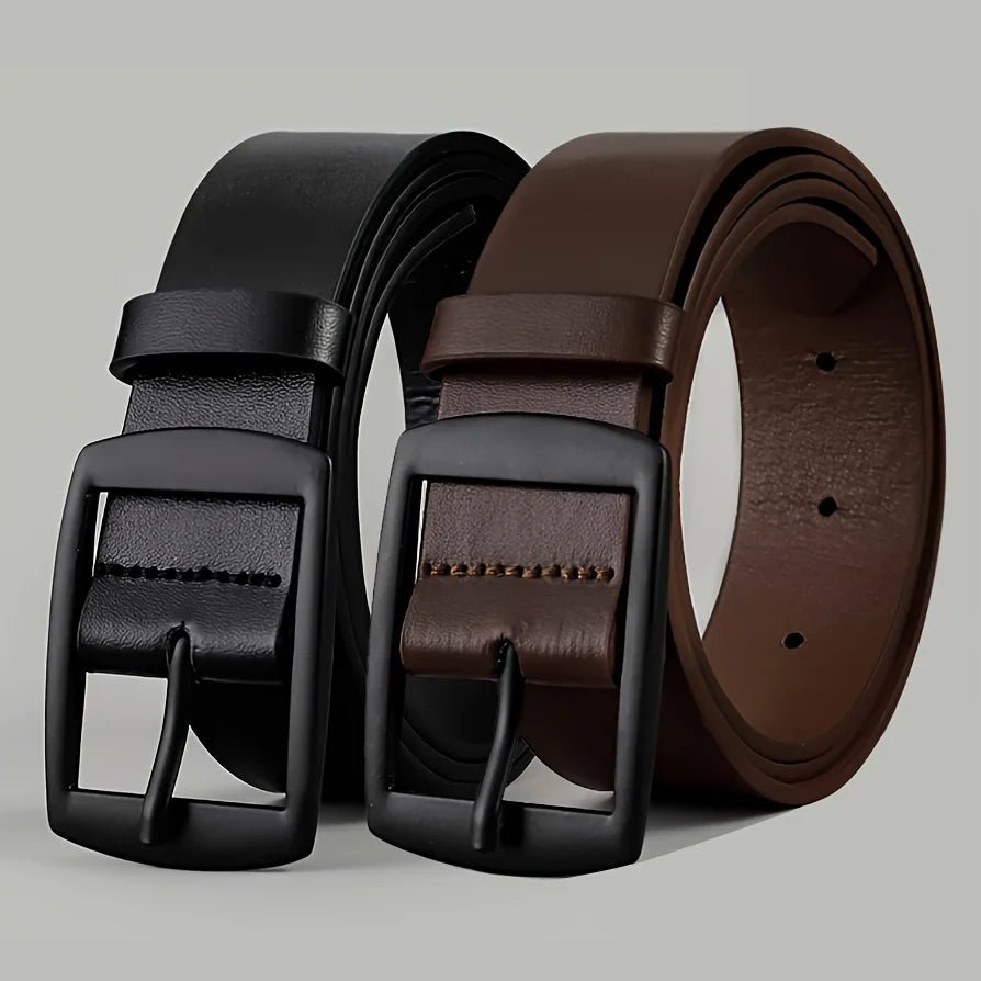 Adjustable Synthetic Leather Casual Belt for Everyday Wear