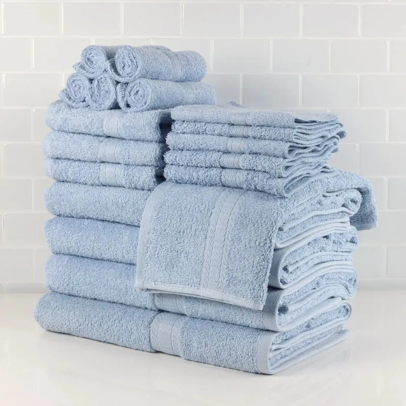 Premium Cotton 18-Piece Towel Set