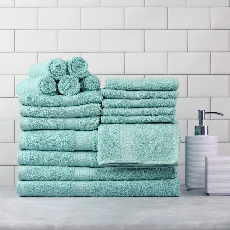 Premium Cotton 18-Piece Towel Set