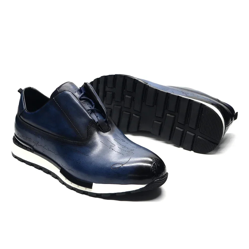 Timeless Hand-Painted Totem Sneakers for Men