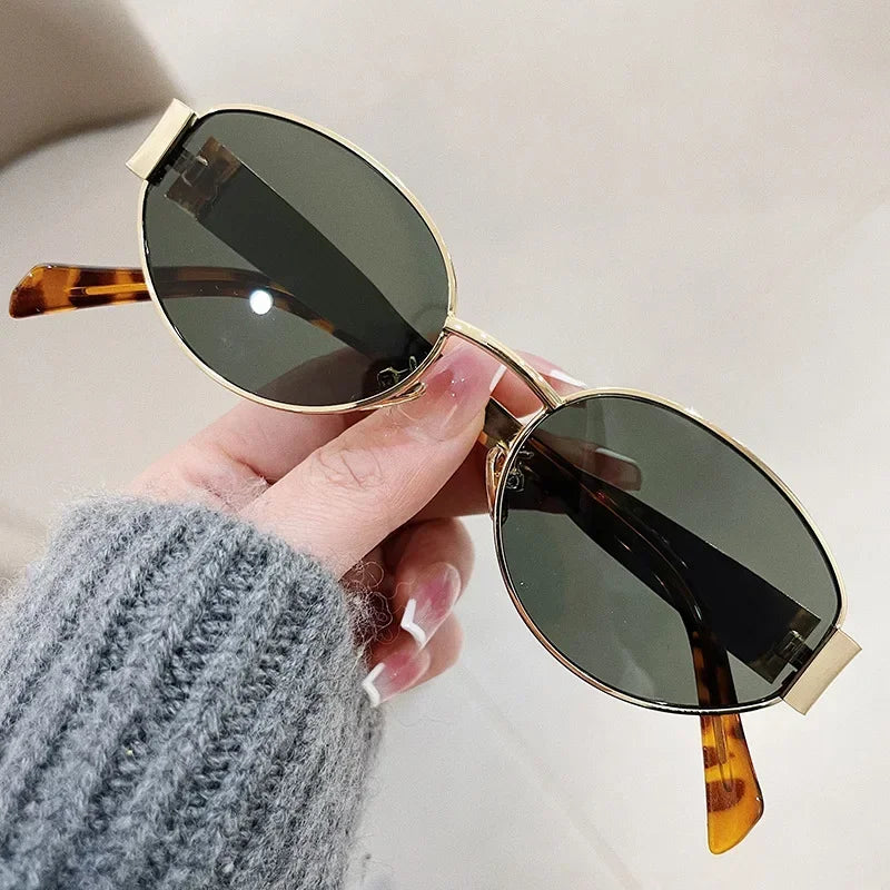 Retro Oval Sunglasses for Women