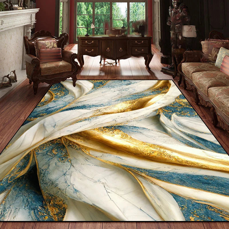 Modern Geometric Anti-Slip Carpet – Soft & Washable