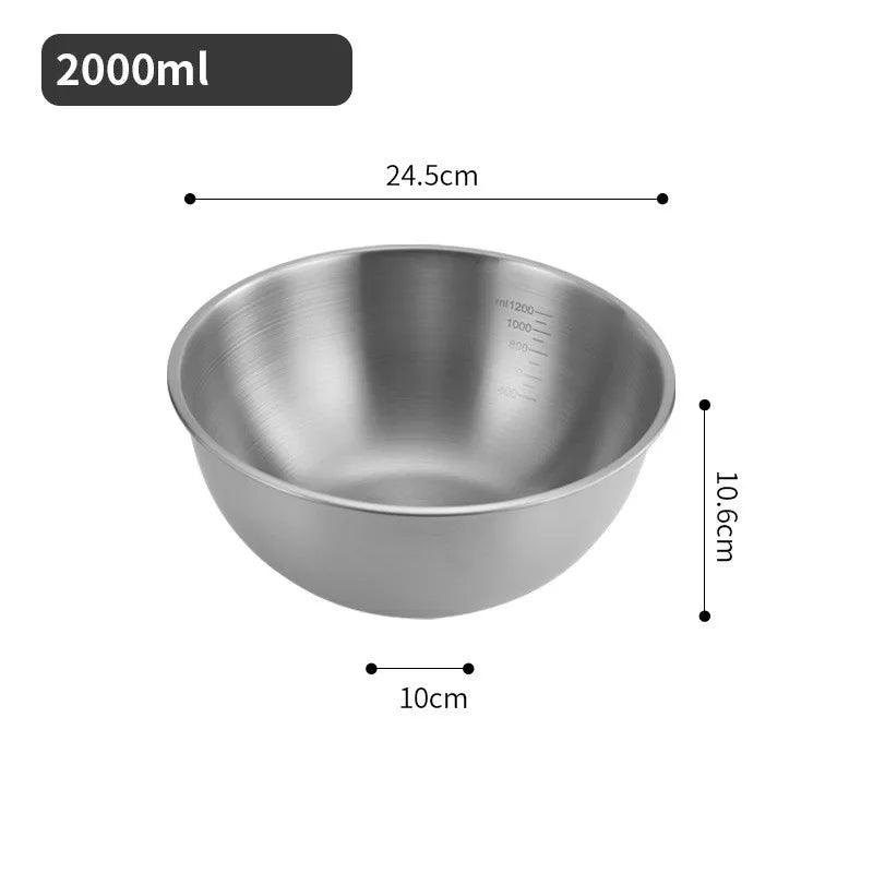 Stainless Steel Ramen and Salad Bowl - 1.2L
