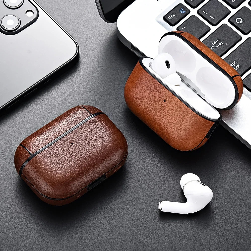 Leather Earphone Case – Premium Protection for AirPods and Wireless Earbuds