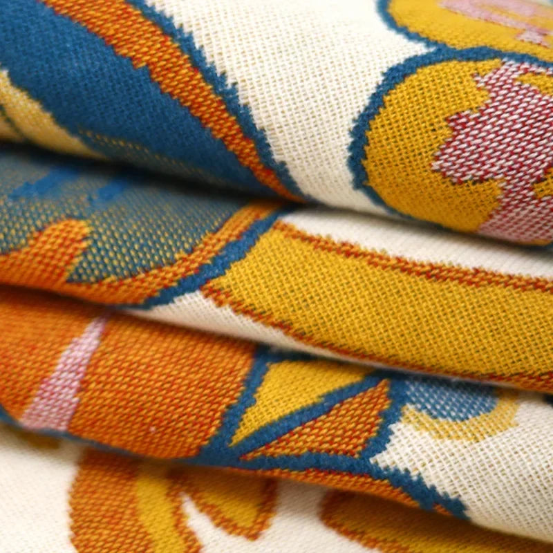 Luxury Quick-Dry Bath Towel – Floral Yarn-Dyed Cotton