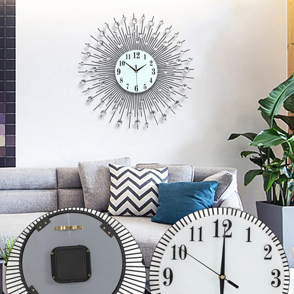 Elegant Art Deco Wall Clock – Silent and Accurate Timekeeping