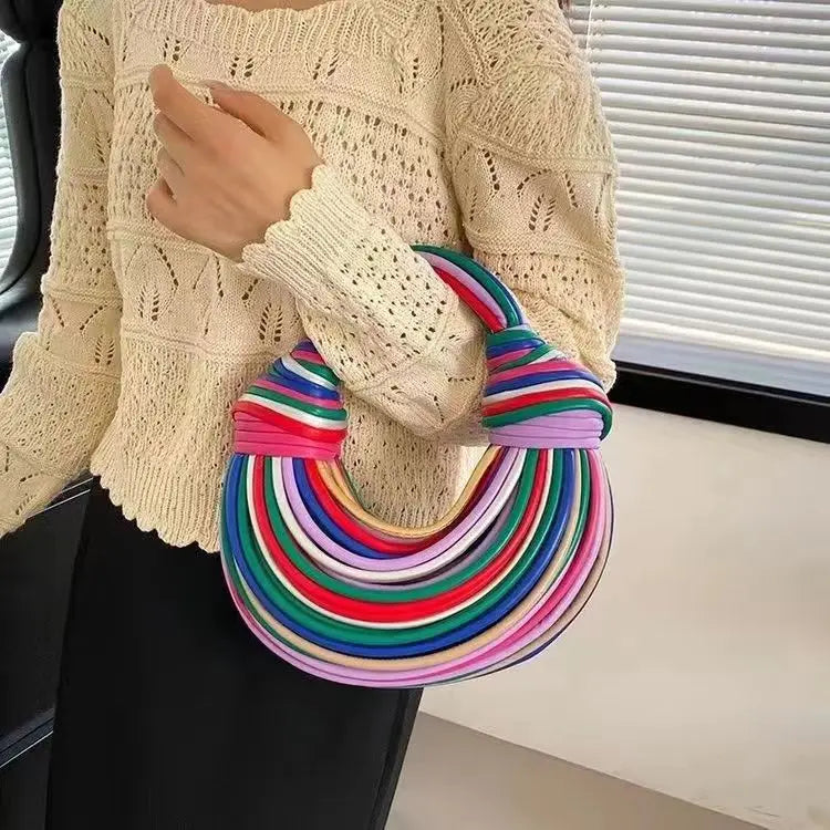 Luxe Handwoven Hobo Clutch