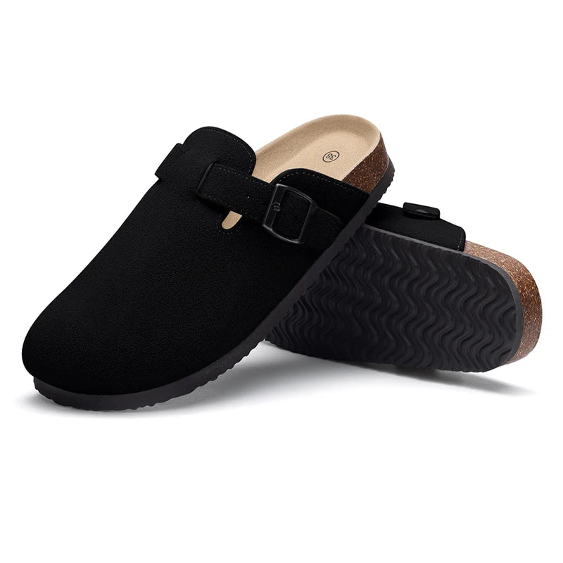 Men’s Suede Mule Slippers – Lightweight & Stylish