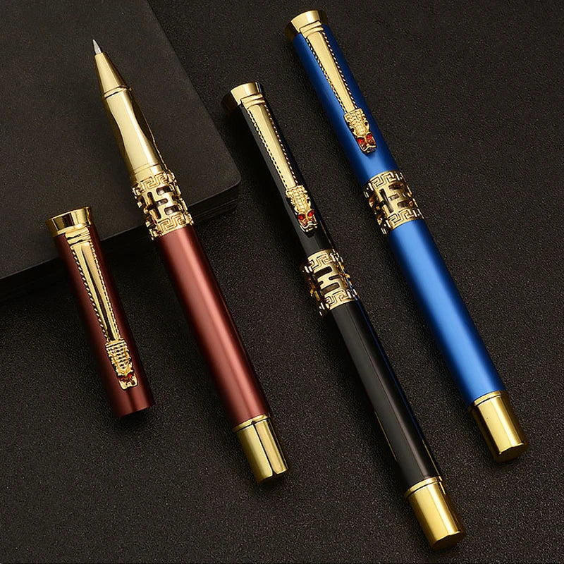 Customizable Premium Metal Gel Ink Pen – 0.5mm Fine Tip
