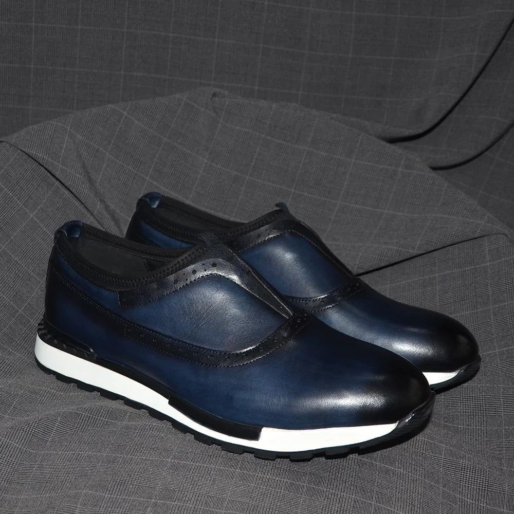 Men's Classic Genuine Leather Loafers | Timeless European Craftsmanship for Everyday Elegance