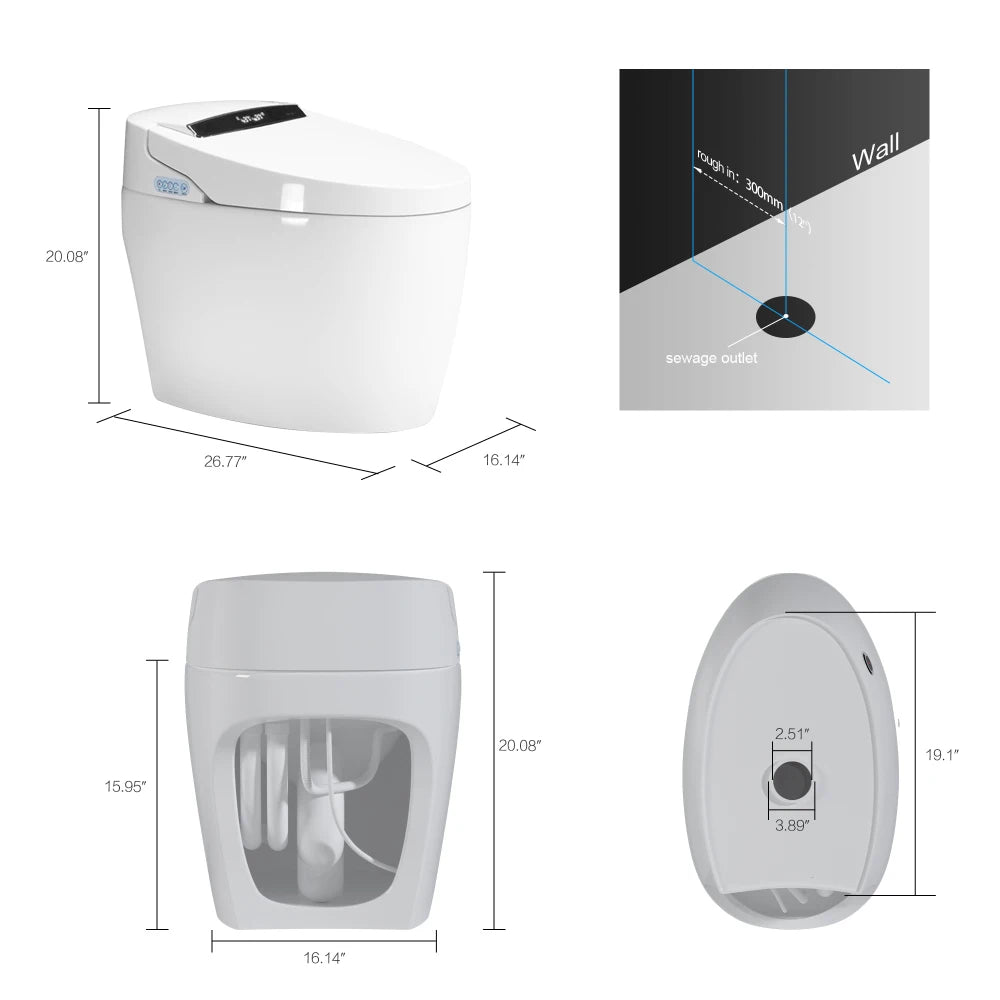 Advanced Automated Bidet System with Contactless Functionality