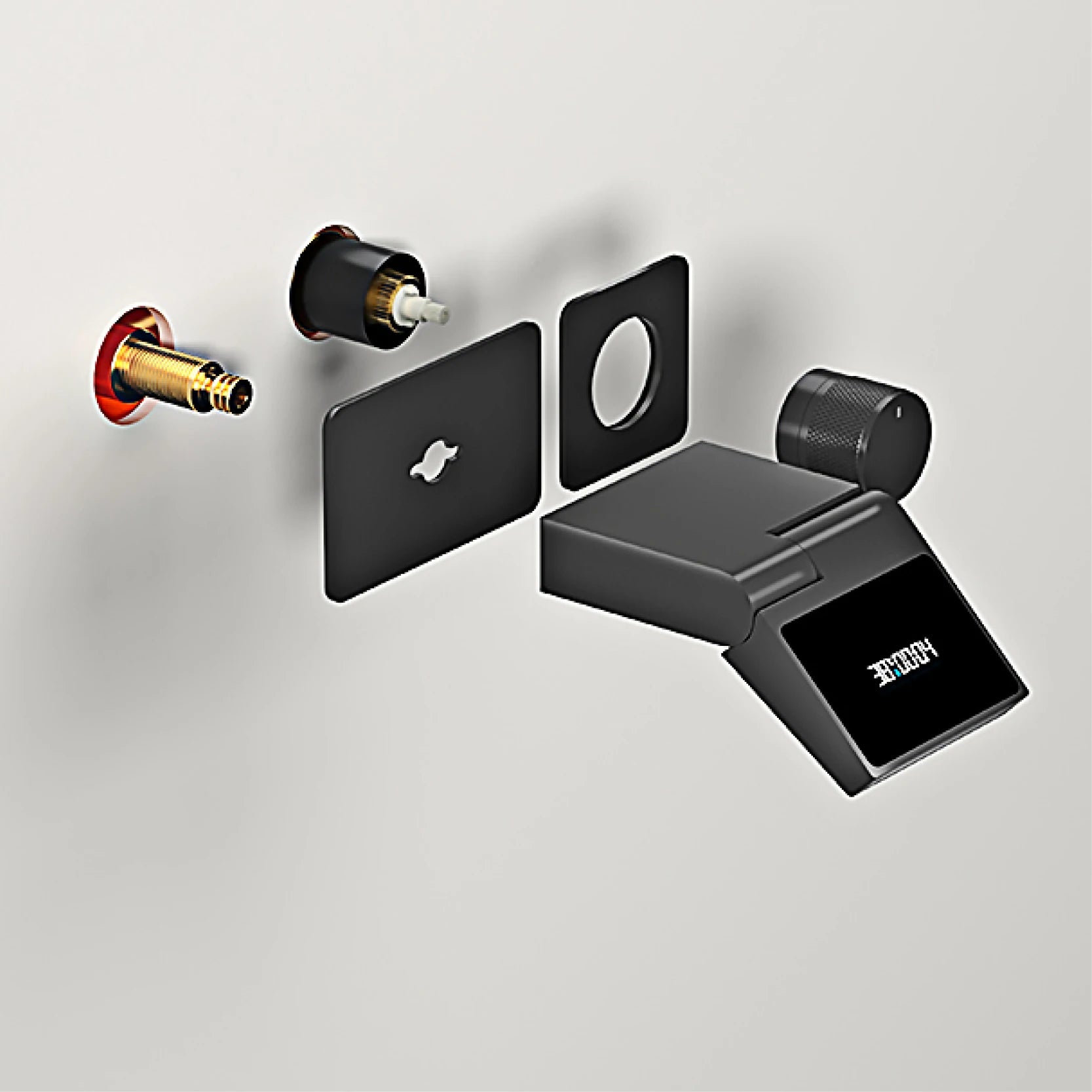 Wall Mounted Basin Faucet with LED Light