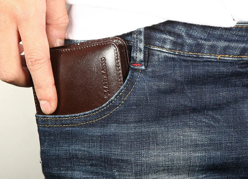 Men's Genuine Cowhide Leather Wallet