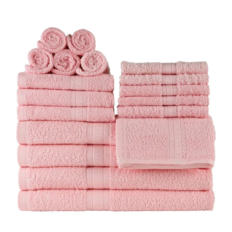 Premium Cotton 18-Piece Towel Set