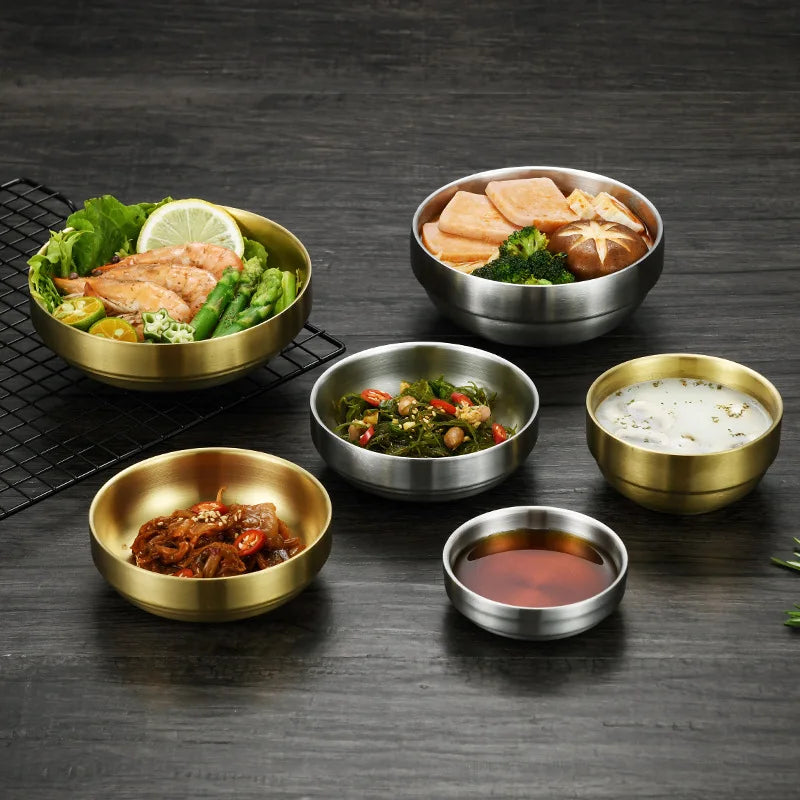 Double-Layer Stainless Steel Insulated Bowl – Durable & Versatile