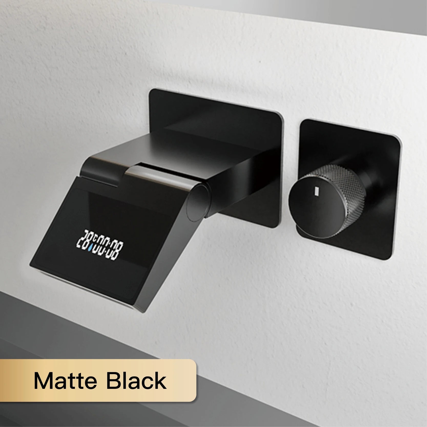 Wall Mounted Basin Faucet with LED Light