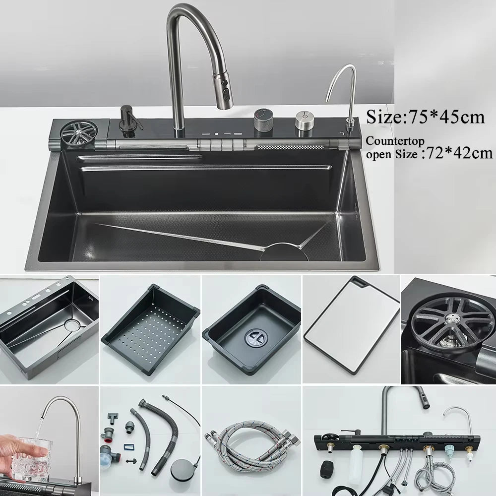 Premium Stainless Steel Digital Display Sink Specifications