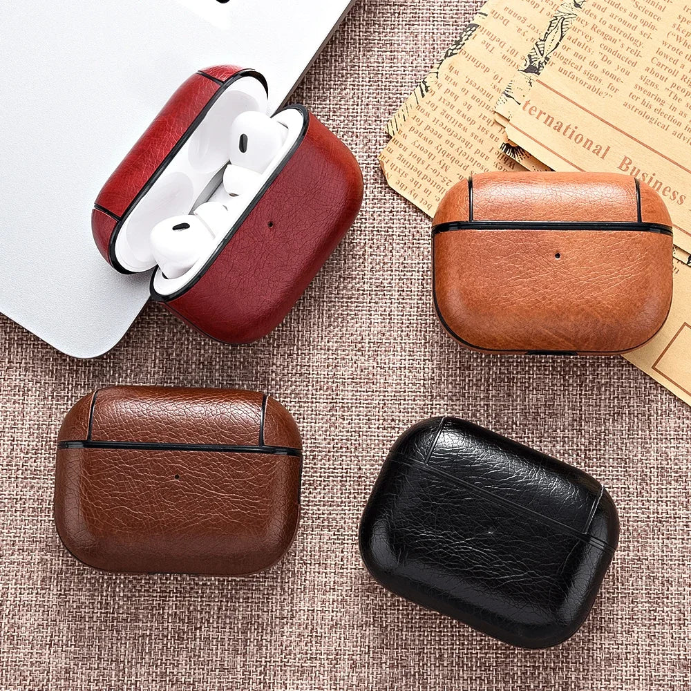 Leather Earphone Case – Premium Protection for AirPods and Wireless Earbuds