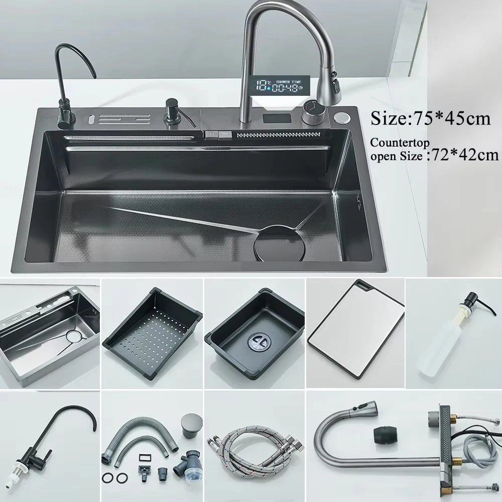 Premium Stainless Steel Digital Display Sink Specifications