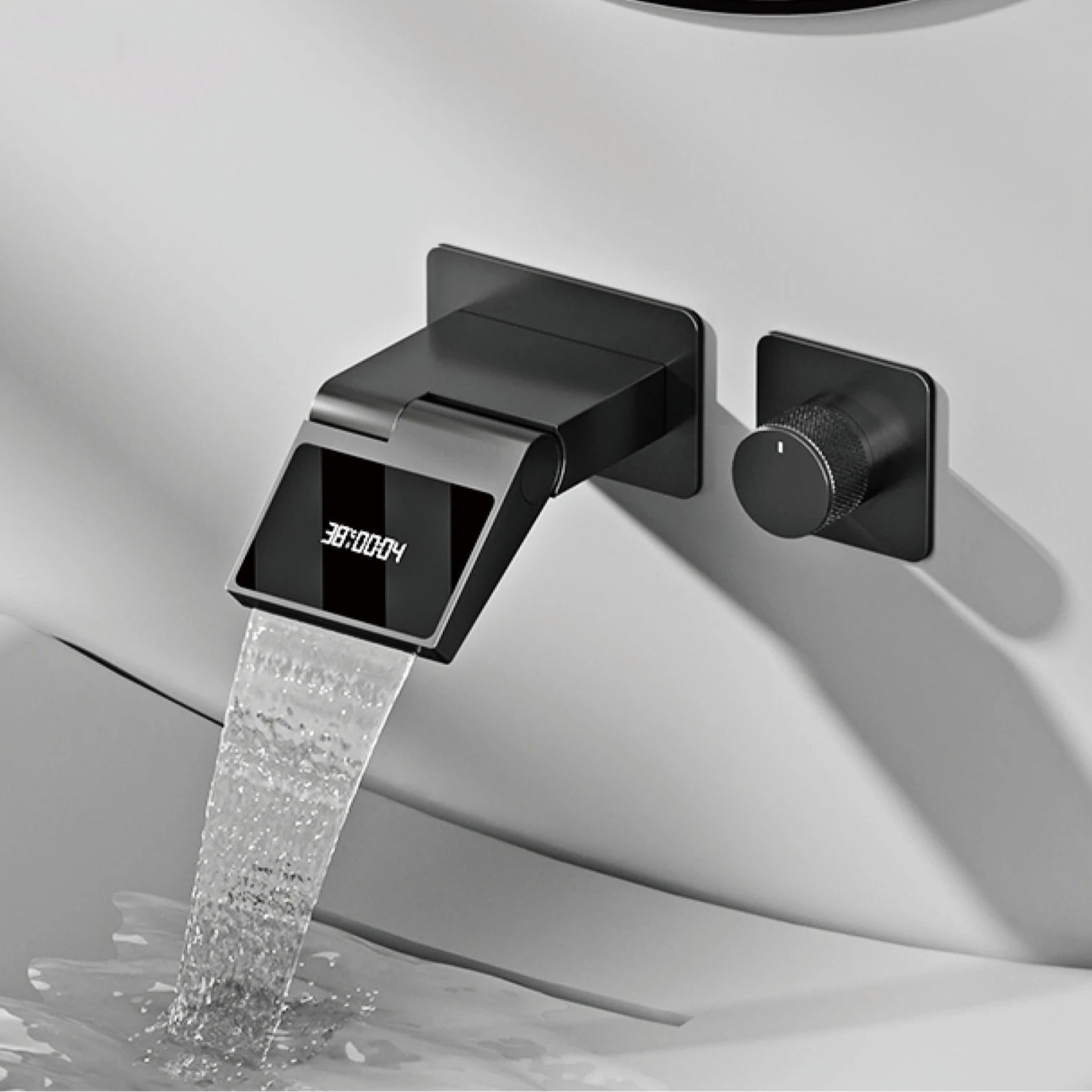 Wall Mounted Basin Faucet with LED Light