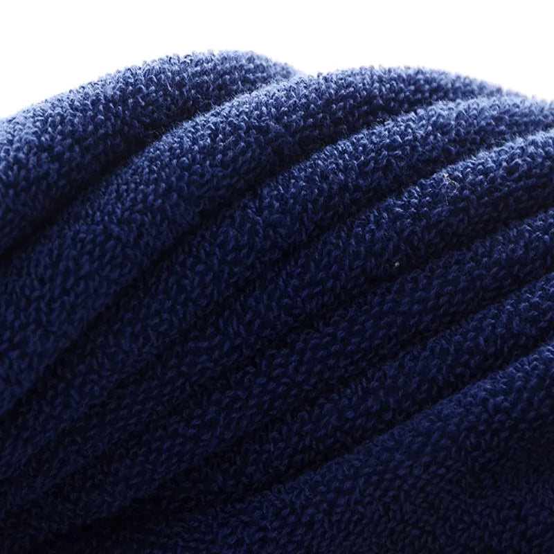 Luxury Cotton Towel Set – Geometric Embroidered Design