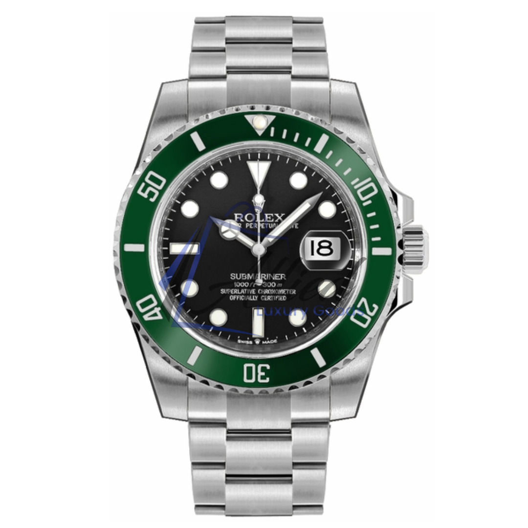 Rolex Submariner Date 41mm Green Ceramic Bezel with Black Dial ("Starbucks")